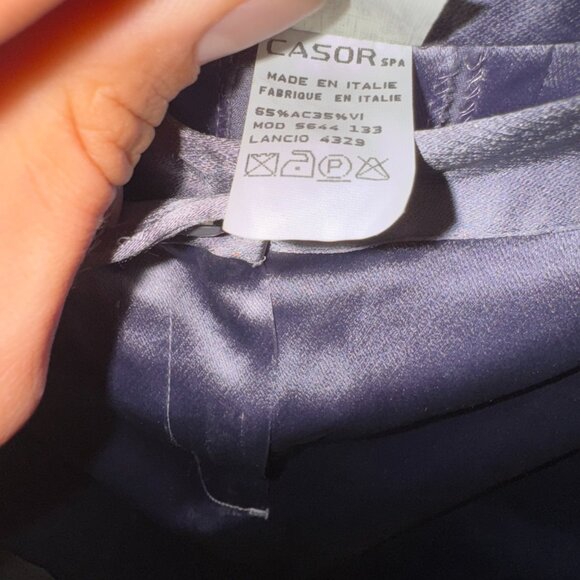 vintage fishtail maxi skirt with bead button - Picture 5 of 6